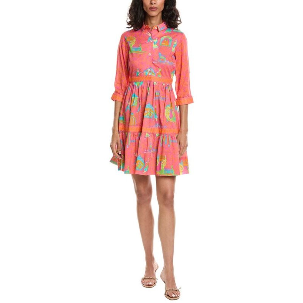 Gretchen Scott Womens Tear It Up Palanquin Party Dress, Pink